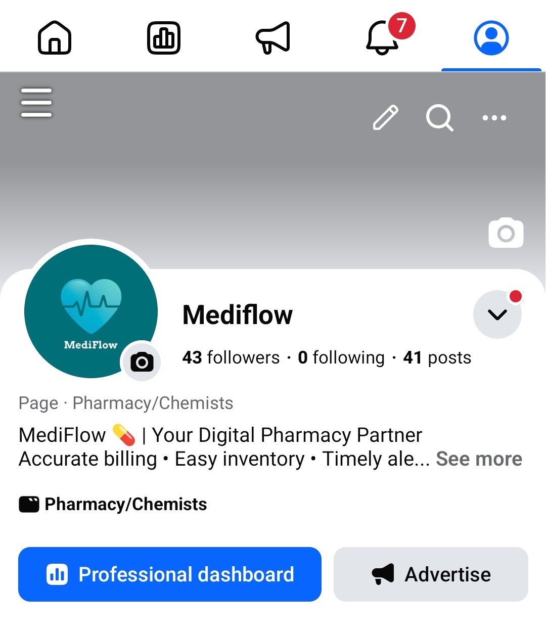 Mediflow FB Profile