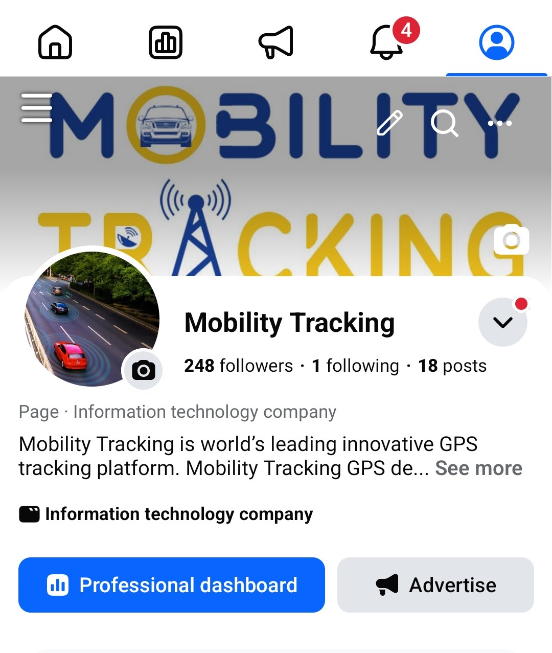 Mobility Tracking FB Profile
